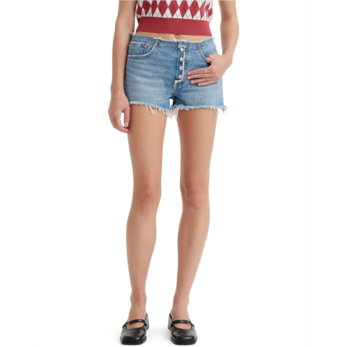 Womens Levis Womens 501 Ripped Waist Shorts
