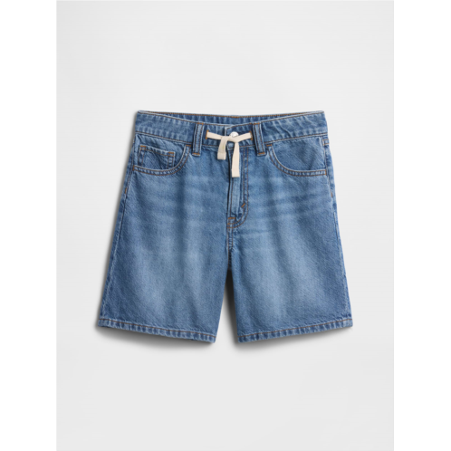 Gap Kids Mid Rise Drawstring Denim Shorts