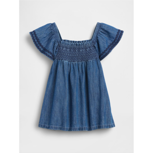 Gap Baby Smocked Denim Dress