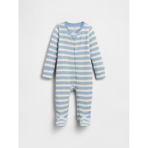 Gap Baby Waffle Stripe Footed One-Piece