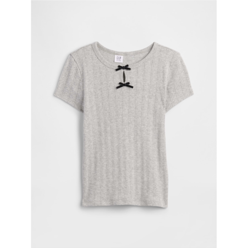 Gap Kids Pointelle Keyhole T-Shirt