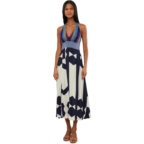 Womens Vince Camuto V-neck Bareback Maxi