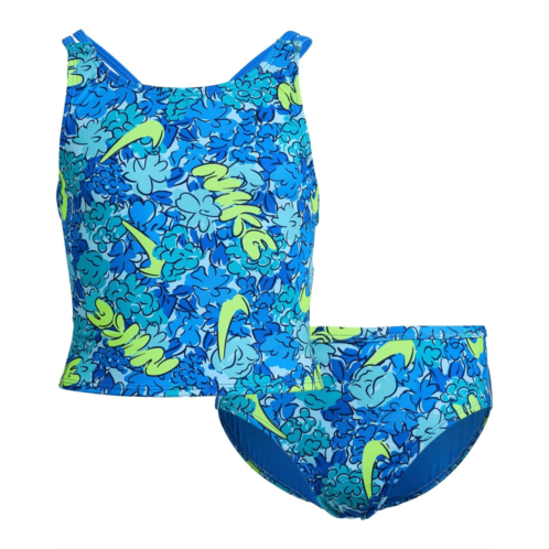 Girls Nike Kids Doodle Floral Spiderback Midkini Set (Big Kid)