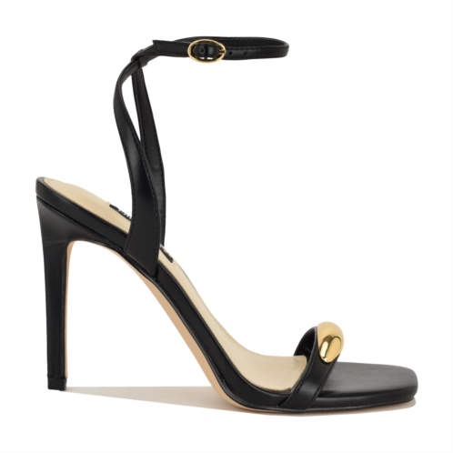 NINEWEST Womens Props Ankle Strap Sandals - Black