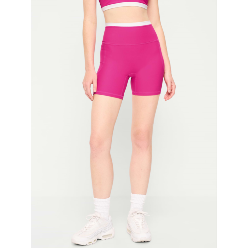 OldNavy Extra-High Waisted PowerSoft Boundless Pocket Biker Shorts-- 6-inch inseam - No Front Seam