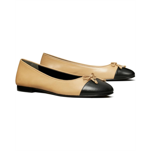 Womens Tory Burch Cap-Toe Ballet