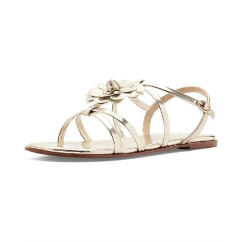 Girls Janie and Jack Gold Flower Sandals (Toddler/Little Kid/Big Kid)