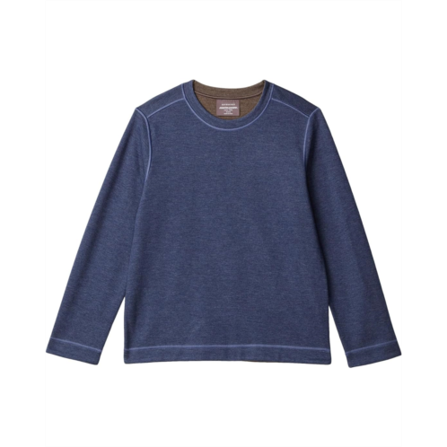 Boys Johnston & Murphy Kids Reversible Solid Crew Neck (Big Kid)