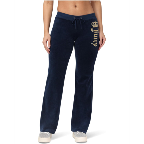 Juicy Couture Heritage Wide Leg Track Pants with Graphic