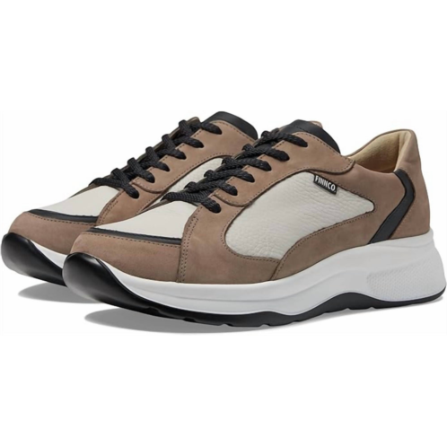 Finn Comfort womens piccadilly round toe sneakers in grey/beige/mountain