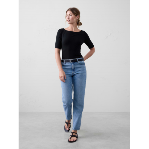 bananarepublic Soft Stretch Elbow-Sleeve Top