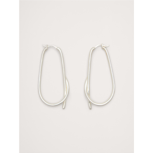 Bananarepublic Large Knotted Hoop Earrings