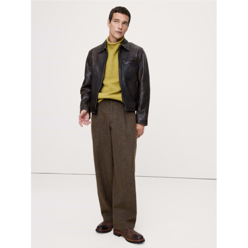 Bananarepublic Loose Pleated Wool-Blend Pant