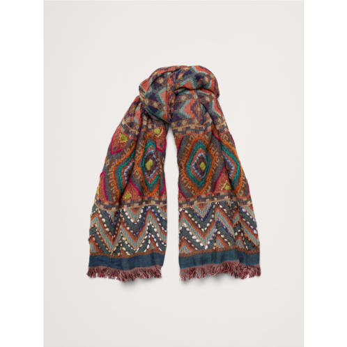 Bananarepublic Long Embroidered Scarf by Vismaya