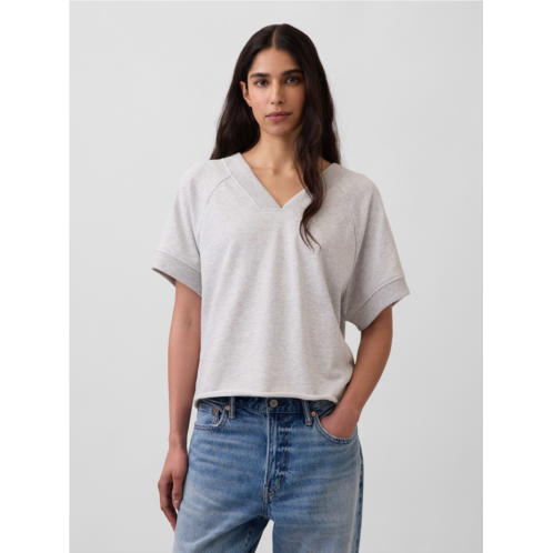 Gap VintageSoft Terry Oversized V-Neck Sweatshirt