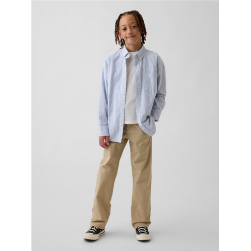 Gap Kids Modern Relaxed Straight Khakis