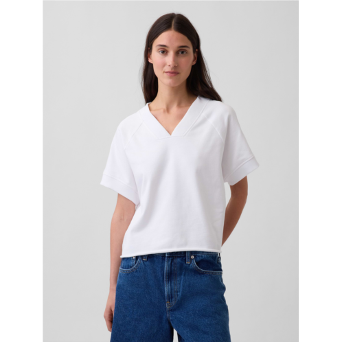 Gap VintageSoft Terry Oversized V-Neck Sweatshirt