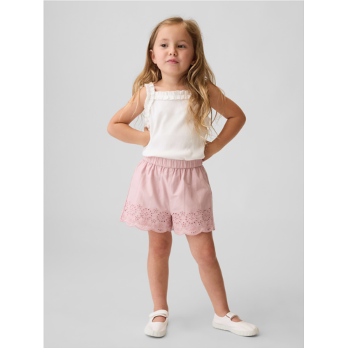 Gap Baby & Toddler Eyelet Hem Pull-On Shorts