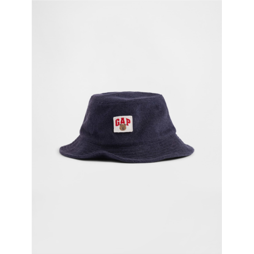 Gap Baby & Toddler Towel Terry Brannan Bear Logo Bucket Hat