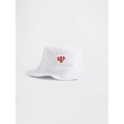 Gap Baby & Toddler Towel Terry Brannan Bear Logo Bucket Hat