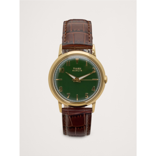 Bananarepublic Marlin Quartz 34mm Leather Strap Watch By Timex