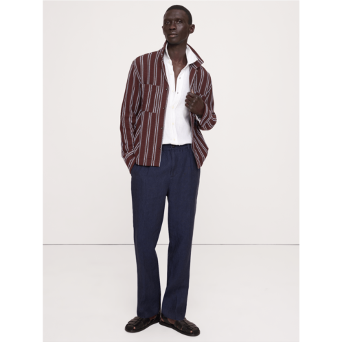 Bananarepublic Straight Linen Pull-On Dress Pant