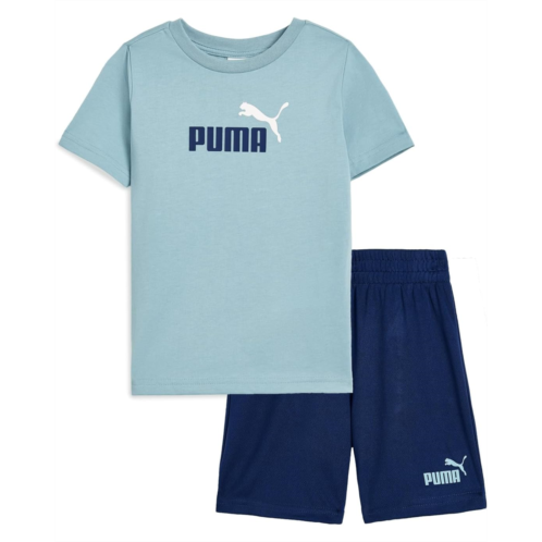 Boys PUMA Kids Graphic T-shirt & Interlock Short Set (little Kid/Big Kid)