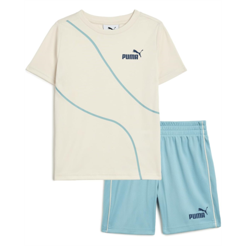 Boys PUMA Kids T-shirt & Mesh Short Set (little Kid/Big Kid)