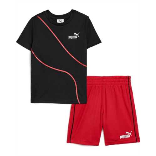 Boys PUMA Kids T-shirt & Mesh Short Set (little Kid/Big Kid)