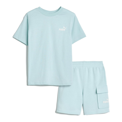 Boys PUMA Kids Short Sleeve T-shirt & Cargo Fleece Short Set (little Kid/Big Kid)