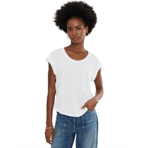 Womens Lilla P Cuff Sleeve Boxy Top