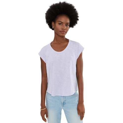 Womens Lilla P Cuff Sleeve Boxy Top