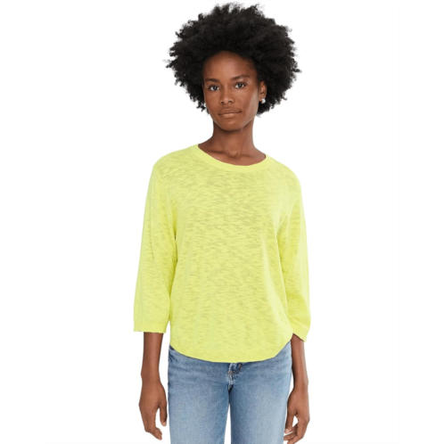 Mod-o-doc 3/4 Sleeve Crew Neck Swing Sweater