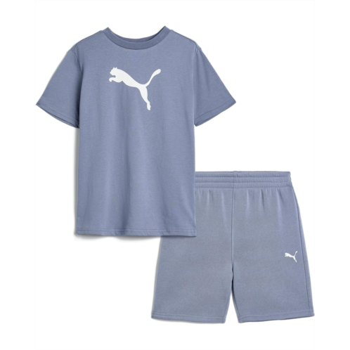 Boys PUMA Kids Big Cat T-shirt & Fleece Short Set (little Kid/Big Kid)