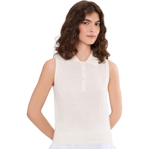Lilla P Sleeveless Polo Sweater