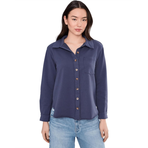 Mod-o-doc Long Sleeve Button Front Shacket