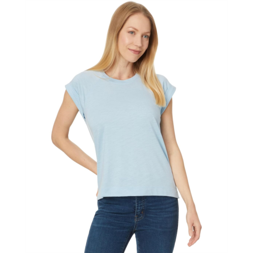 Womens Lilla P Boxy Cuffed Sleeve Crewneck