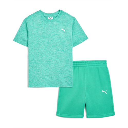 Boys PUMA Kids Air Mesh T-shirt & Fleece Short Set (little Kid/Big Kid)