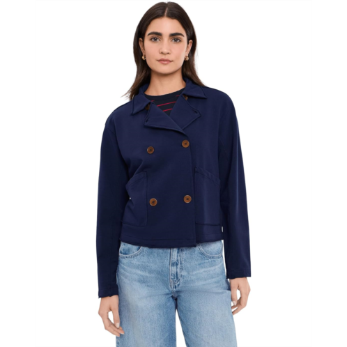 Mod-o-doc Long Sleeve Double Breasted Crop Jacket