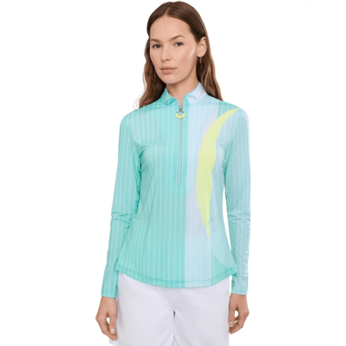 Womens Jamie Sadock Sunsense Slinky Long Sleeve Quarter Zip