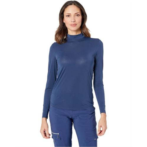 Womens Jamie Sadock Sunsense Mandarin Collar Layering Shirt