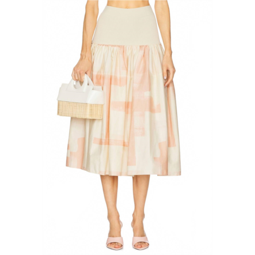 ALEXIS arnette skirt in pink brushstroke