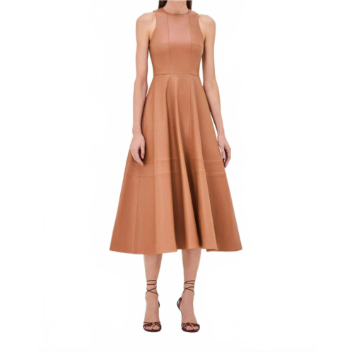 ALEXIS england midi dress in saddle