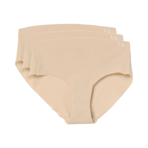 Womens Under Armour Ua Pure Stretch No Show Hipster - Solid 3pk