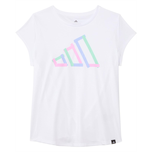 Adidas Kids Cap Sleeve Poly Tee (Big Kid)