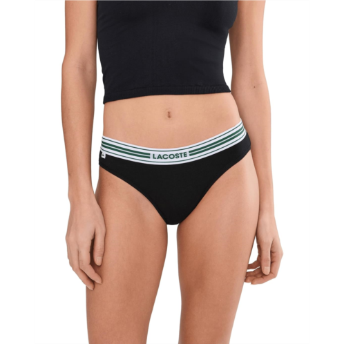 Womens Lacoste Contrast Waist Stretch Cotton Briefs