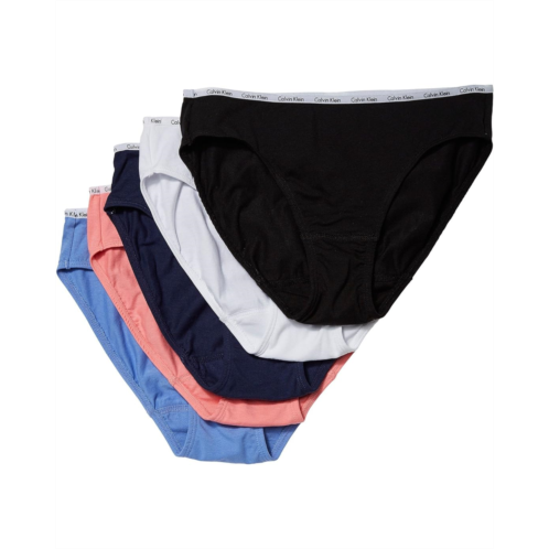 Womens Calvin Klein Underwear 5-Pack Signature Cotton Bikini Bottoms