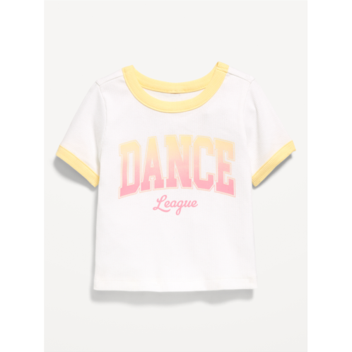 OldNavy Short-Sleeve Ringer Graphic T-Shirt for Toddler Girls