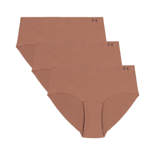 Under Armour Ua Pure Stretch No Show Hipster - Solid 3pk