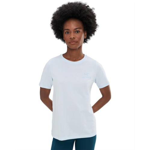 Womens Arcteryx Kragg SL Cotton Emblem Crew Short Sleeve